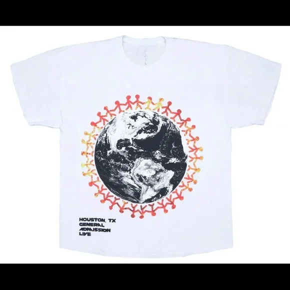 Travis Scott | Shirts | Travis Scott Cactus Jack Around The World  Astroworld Tee Xl | Poshmark